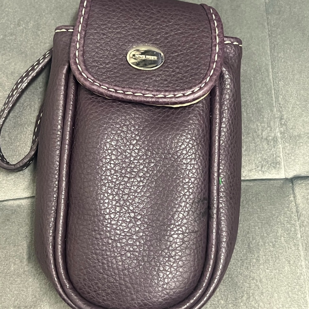 Plum Purple Leather Phone Wristlet Wallet Case‎ - Picture 2 of 7